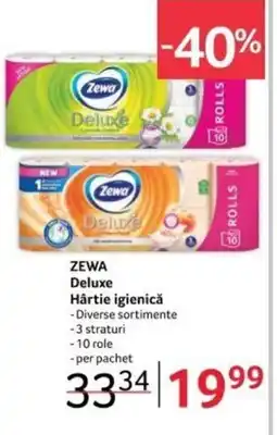 Selgros ZEWA Deluxe Hârtie igienică Ofertă