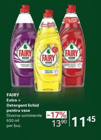 Selgros FAIRY Extra + Detergent lichid pentru vase Ofertă