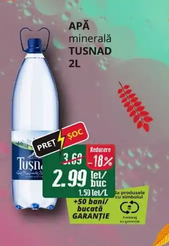 Diana Supermarket TUSNAD Apă minerală Ofertă