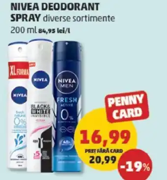 Penny NIVEA Deodorant spray Ofertă