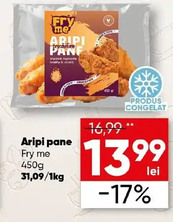 PROFI Aripi pane FRY ME Ofertă