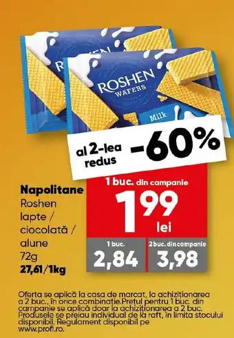PROFI Napolitane ROSHEN Ofertă