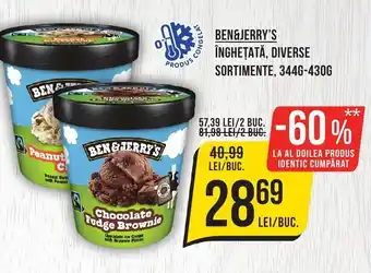Mega Image BEN&JERRY'S Înghețată, diverse sortimente Ofertă