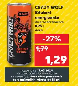 Kaufland CRAZY WOLF Băutură energizantă Ofertă