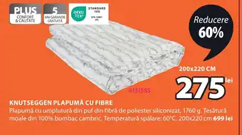 JYSK Knutseggen plapumă cu fibre Ofertă
