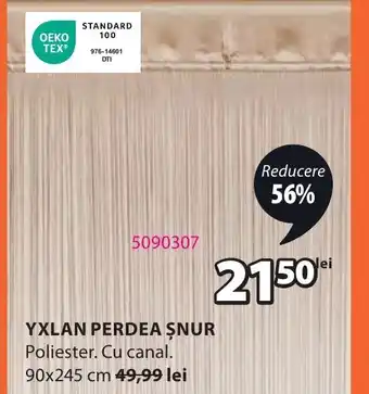 JYSK Yxlan perdea șnur Ofertă