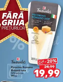 Kaufland Pecorino Romano Brânză tare Ofertă