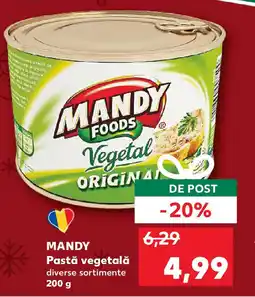 Kaufland MANDY Pastă vegetală Ofertă