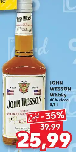 JOHN WESSON Whisky