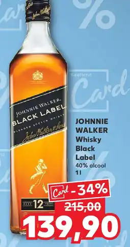 Kaufland JOHNNIE WALKER Whisky Black Label Ofertă