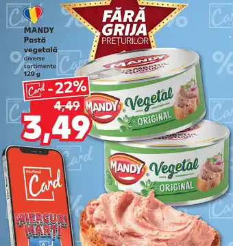 Kaufland MANDY Pastă vegetală Ofertă