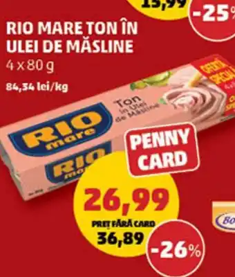 Penny RIO MARE Ton în ulei de măsline Ofertă