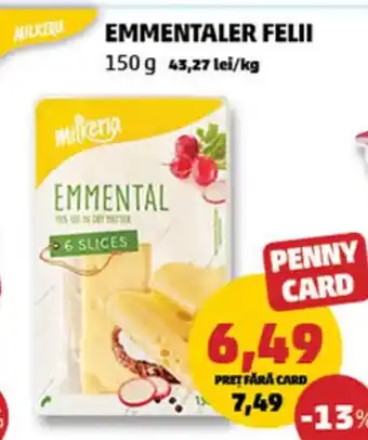 Penny Emmentaler felii Ofertă