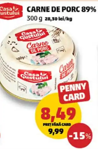 Penny Carne de porc 89% Ofertă