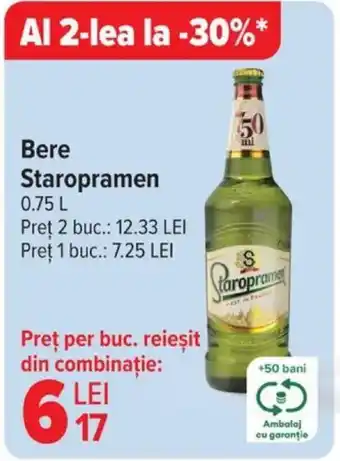 Carrefour Bere Staropramen Ofertă