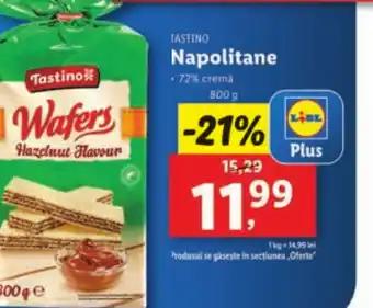 Lidl TASTINO Napolitane Ofertă