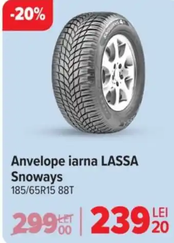 Carrefour Anvelope iarna LASSA Snoways Ofertă