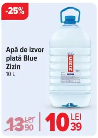 Carrefour Apă de izvor platǎ Blue Zizin Ofertă