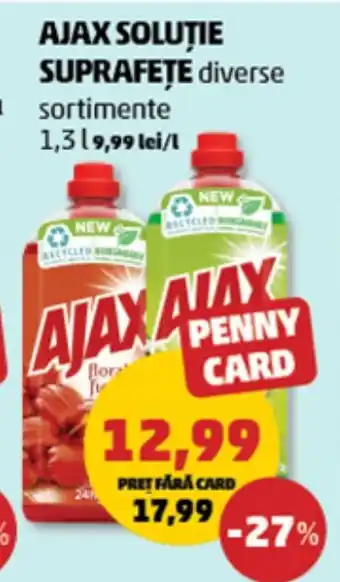 Penny AJAX Soluţie suprafețe Ofertă