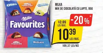 Mega Image MILKA Mix de ciocolată cu lapte Ofertă