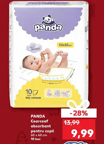 Kaufland PANDA Cearceaf absorbant pentru copii Ofertă