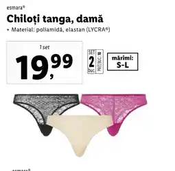 Lidl Chiloți tanga, damă Ofertă