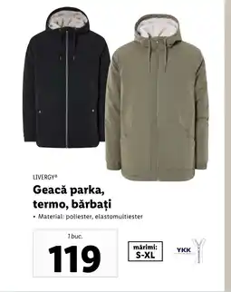 Lidl Geacă parka, termo, bărbaţi Ofertă