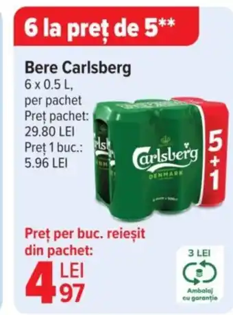 Carrefour Bere CARLSBERG Ofertă