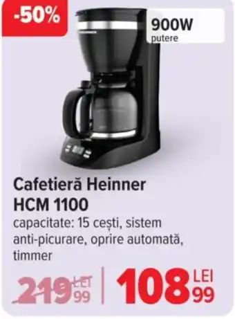 Carrefour Cafetieră Heinner HCM 1100 Ofertă