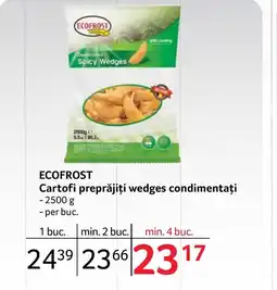 Selgros ECOFROST Cartofi preprăjiți wedges condimentați Ofertă