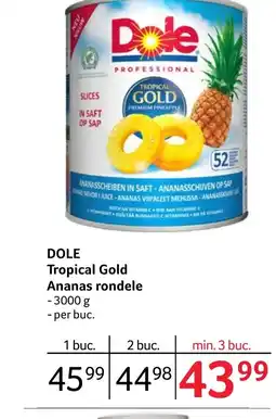 Selgros DOLE Tropical Gold Ananas rondele Ofertă