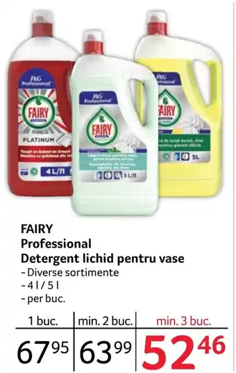 Selgros FAIRY Professional Detergent lichid pentru vase Ofertă