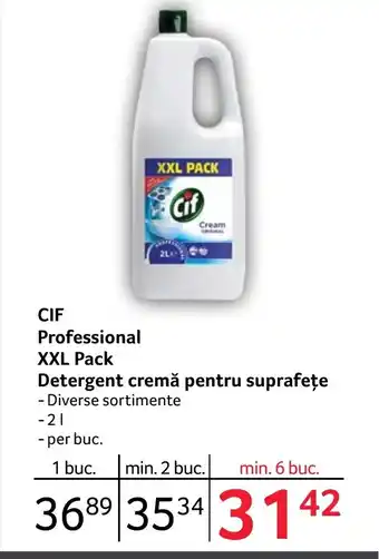 Selgros CIF Professional XXL Pack Detergent cremă pentru suprafeţe Ofertă