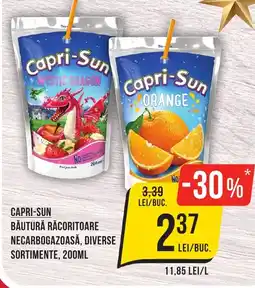 Mega Image CAPRI-SUN Băutură răcoritoare necarbogazoasă, diverse sortimente Ofertă