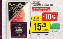 EXCELLENT Prosciutto di parma