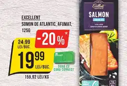 Mega Image EXCELLENT Somon de atlantic, afumat Ofertă