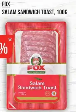 Mega Image FOX Salam sandwich toast Ofertă