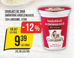 Mega Image COVALACT DE TARĂ Smântână ardelenească, 15% grăsime Ofertă