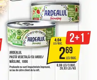 Mega Image ARDEALUL Pastă vegetală/cu ardei/ măsline Ofertă