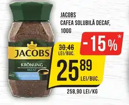 Mega Image JACOBS Cafea solubilă decaf Ofertă