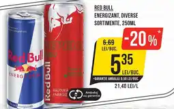 Mega Image RED BULL Energizant, diverse sortimente Ofertă