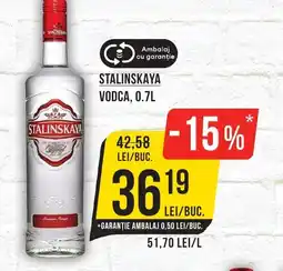 Mega Image STALINSKAYA Vodca Ofertă