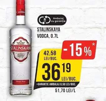 Mega Image STALINSKAYA Vodca Ofertă