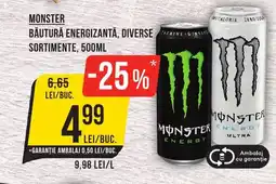 Mega Image MONSTER Băutură energizanta, diverse sortimente Ofertă