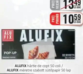 CBA ALUFIX hârtie de copt 50 coli Ofertă