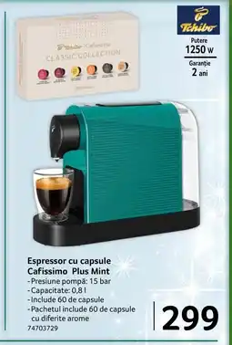 Selgros Espressor cu capsule Cafissimo Plus Mint Ofertă