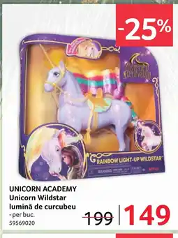 Selgros UNICORN ACADEMY Unicorn Wildstar lumină de curcubeu Ofertă