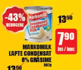 Auchan MARKOMILK Lapte condensat 8% grasime Ofertă