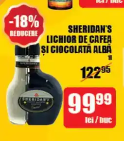 Auchan Sheridan's lichior de cafea și ciocolată albă Ofertă