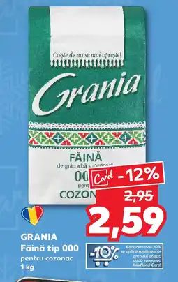 Kaufland GRANIA Făină tip 000 pentru cozonac Ofertă